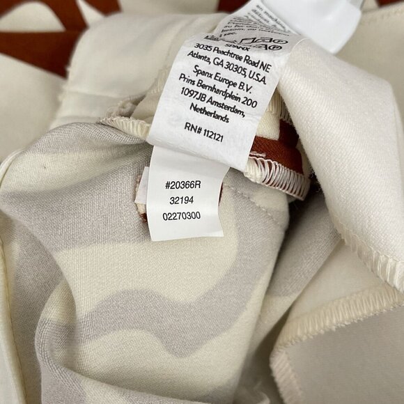 SPANX On-the-Go Ankle Slim Straight Pants Pull On Clay Zebra Brown Women XS - Picture 12 of 16